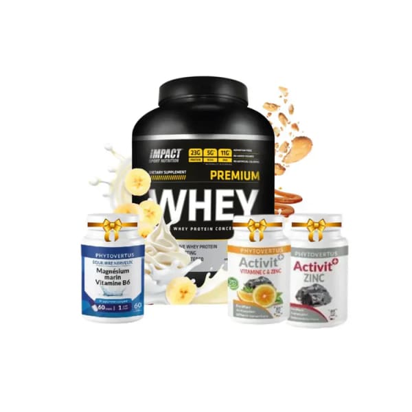Whey Impact 1,8 Kg + Magnesium + Zinc + Vitamine C Whey Impact 1,8 Kg + Magnesium + Zinc + Vitamine C
